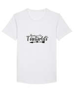 TeacherLife Tricou mânecă scurtă guler larg Bărbat Skater