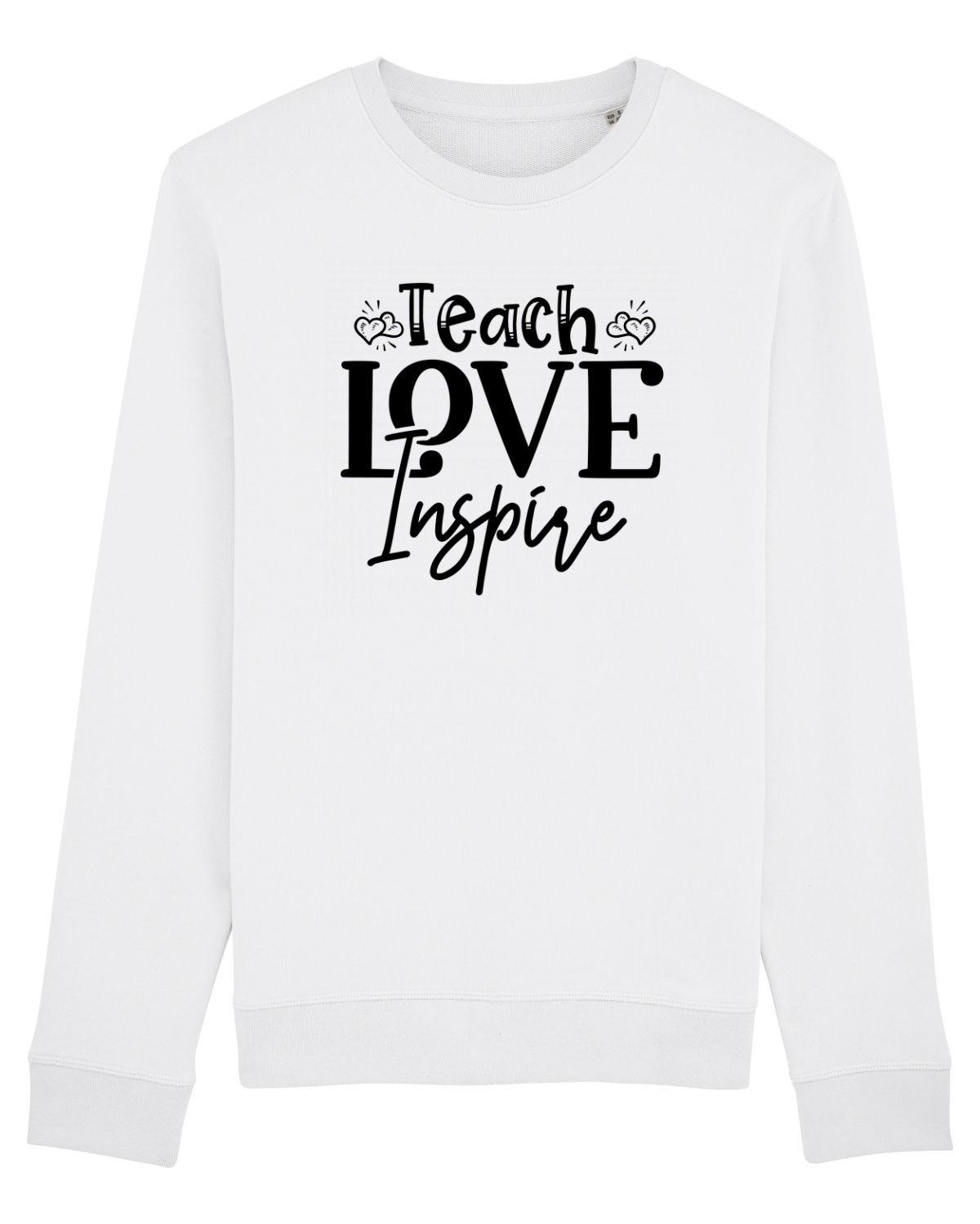 Bluză mânecă lungă Unisex Rise White
