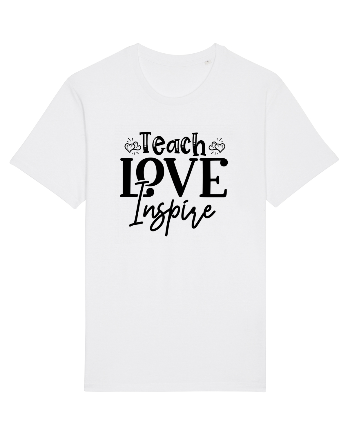 Tricou mânecă scurtă Unisex Rocker White