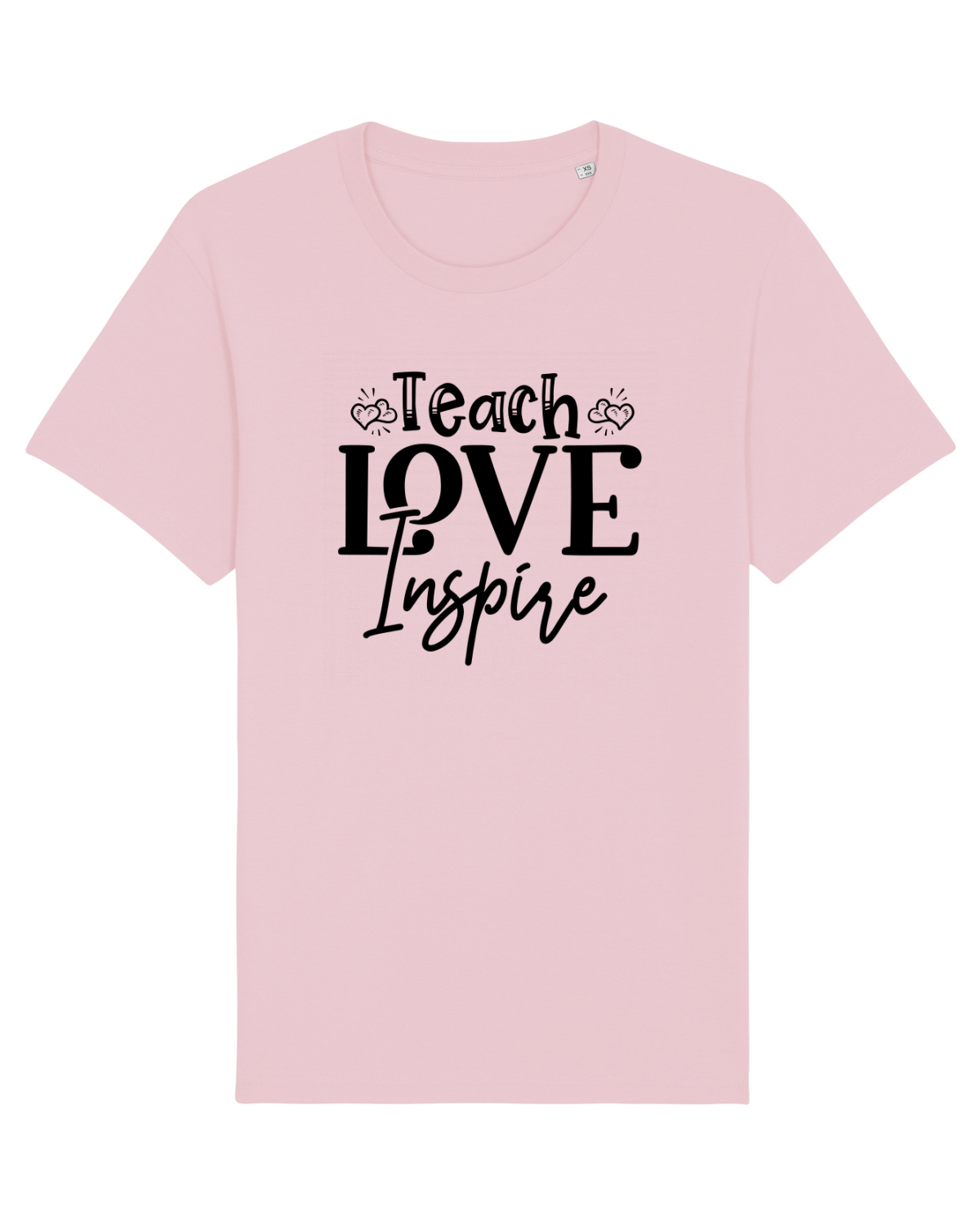 Tricou mânecă scurtă Unisex Rocker Cotton Pink