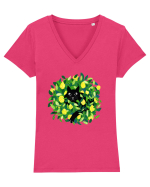 Capri cat Tricou mânecă scurtă guler V Damă Evoker