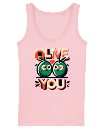 Olive you Cotton Pink