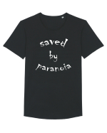 Saved By Paranoia  New Trend, Streetwear & Lifestyle  Smart Design Tricou mânecă scurtă guler larg Bărbat Skater
