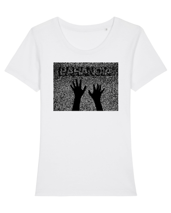 Paranoia Static TV New Trend, Streetwear & Lifestyle  Smart  Design White