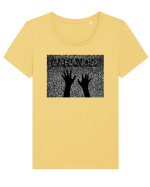 Paranoia Static TV New Trend, Streetwear & Lifestyle  Smart  Design Tricou mânecă scurtă guler larg fitted Damă Expresser