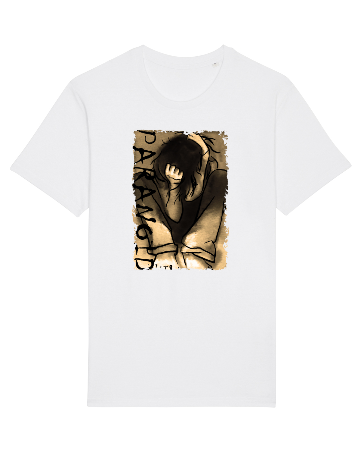 Tricou mânecă scurtă Unisex Rocker White
