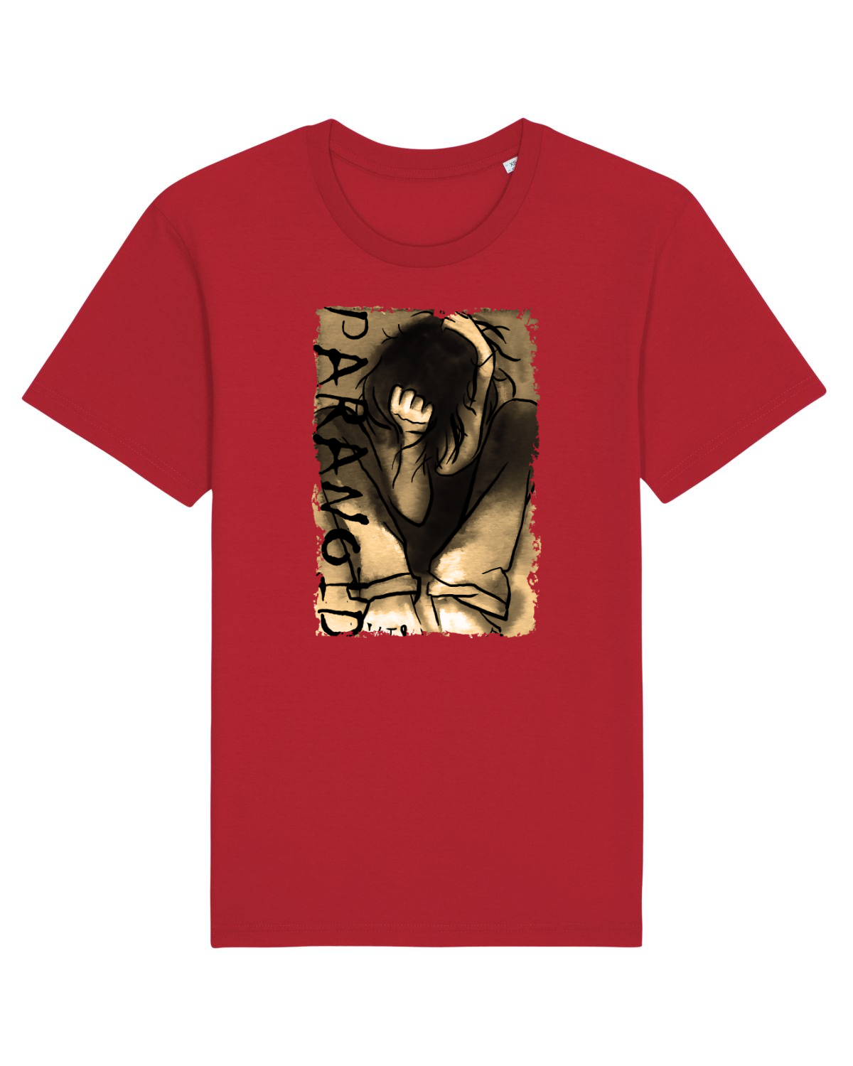 Tricou mânecă scurtă Unisex Rocker Red