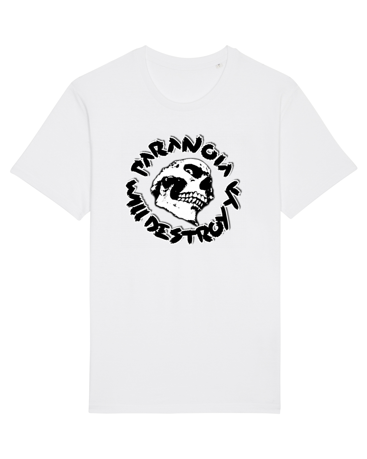 Tricou mânecă scurtă Unisex Rocker White