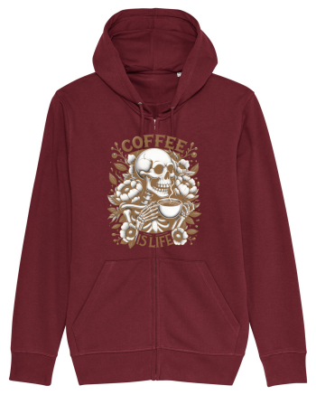 Coffee is Life Burgundy