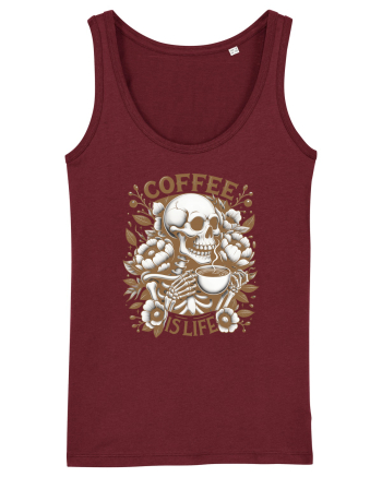 Coffee is Life Burgundy