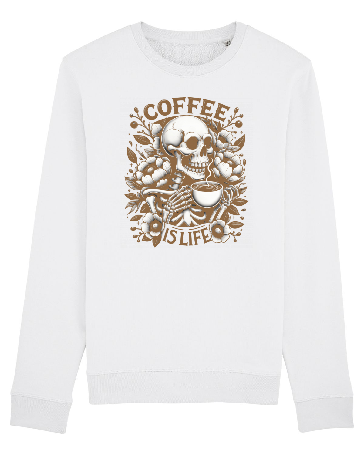 Bluză mânecă lungă Unisex Rise White