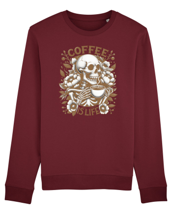 Coffee is Life Burgundy
