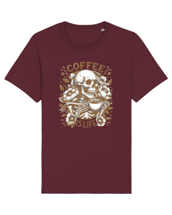 Coffee is Life Burgundy