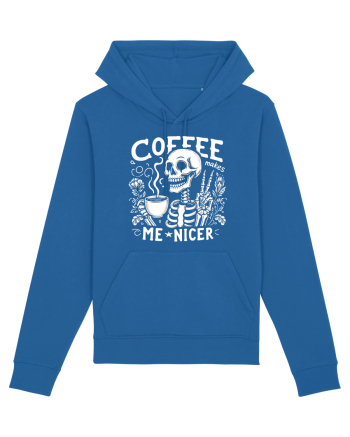 Coffee Makes Me Nicer Royal Blue