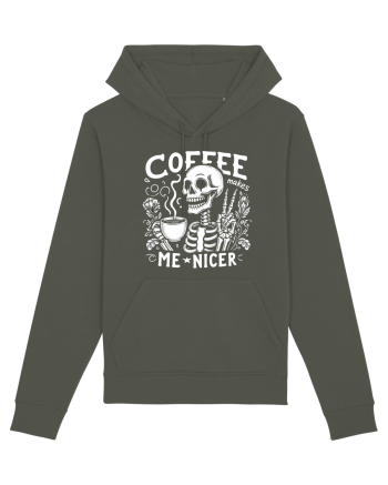Coffee Makes Me Nicer Khaki