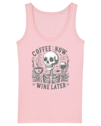Coffee Now Wine Later Cotton Pink
