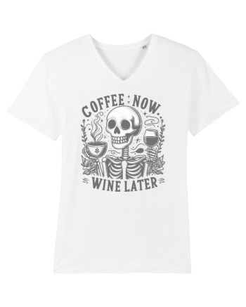 Coffee Now Wine Later White