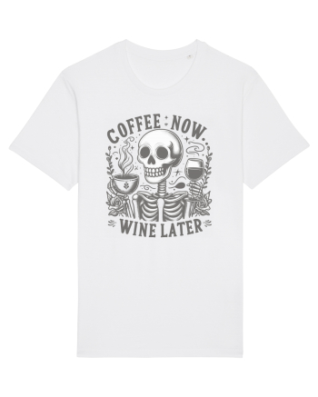 Coffee Now Wine Later White