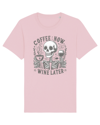Coffee Now Wine Later Cotton Pink