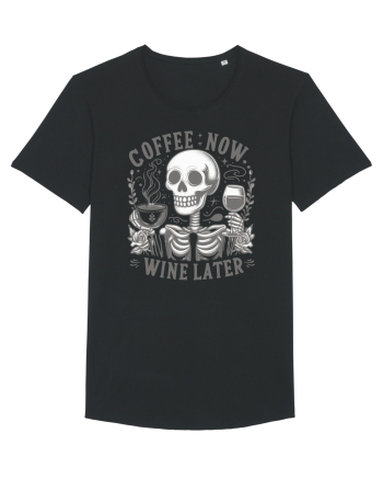 Coffee Now Wine Later Black