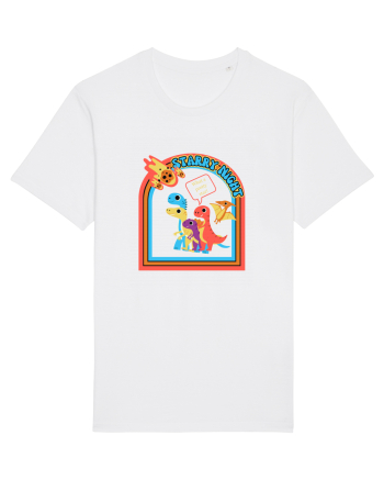 Funny Dinos White