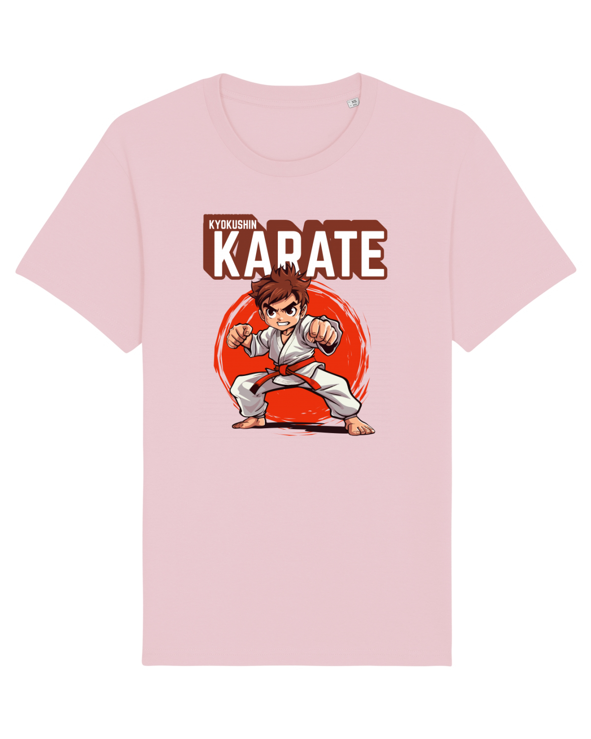 Tricou mânecă scurtă Unisex Rocker Cotton Pink