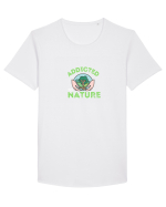 Addicted To Nature  Tricou mânecă scurtă guler larg Bărbat Skater