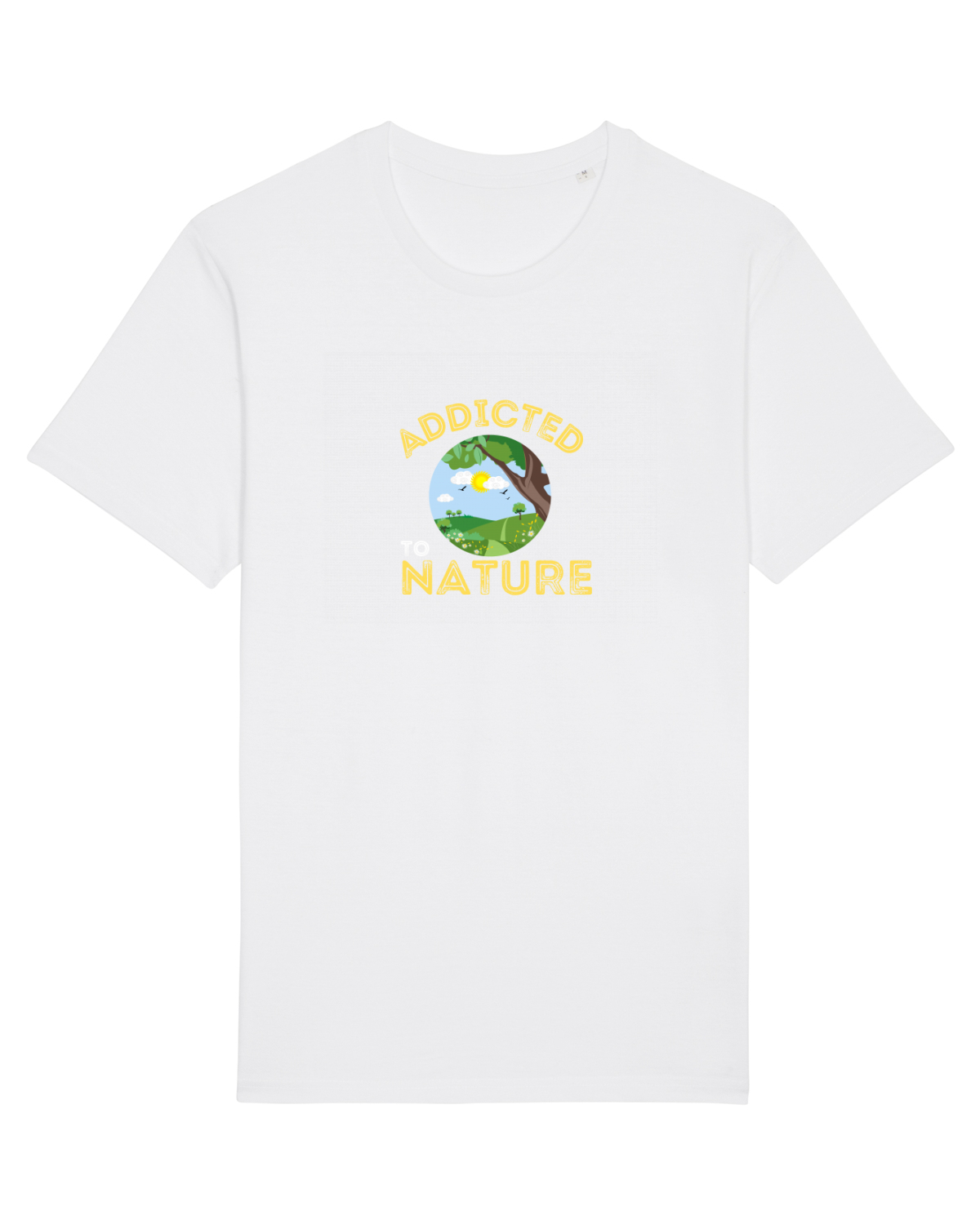 Tricou mânecă scurtă Unisex Rocker White