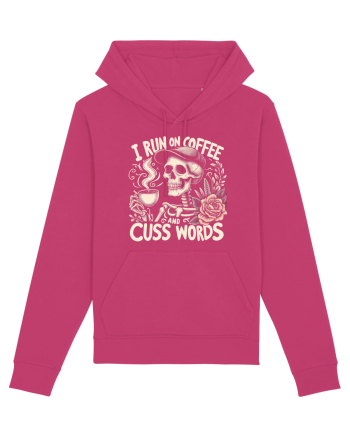 I Run On Coffee and Cuss Words Raspberry