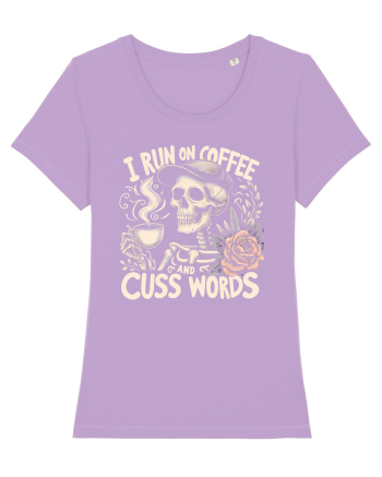 I Run On Coffee and Cuss Words Lavender Dawn