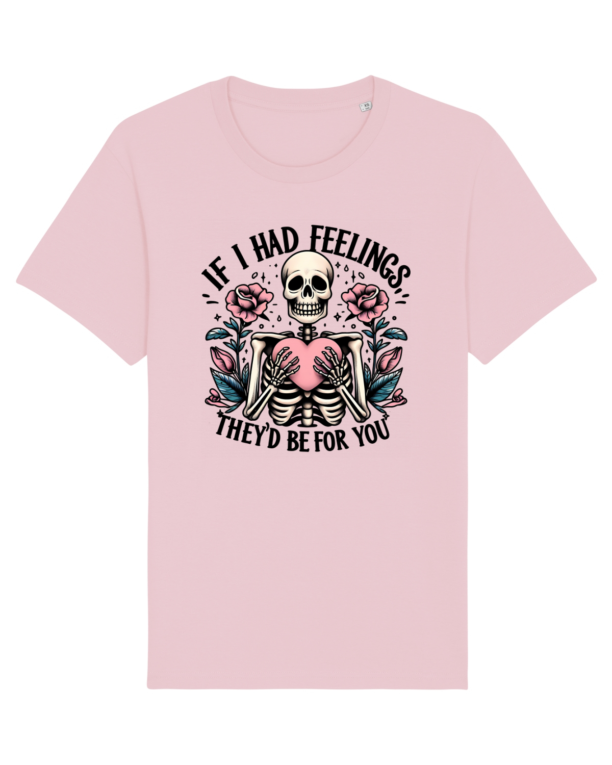 Tricou mânecă scurtă Unisex Rocker Cotton Pink