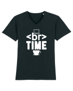 Funny Coding Tricou mânecă scurtă guler V Bărbat Presenter
