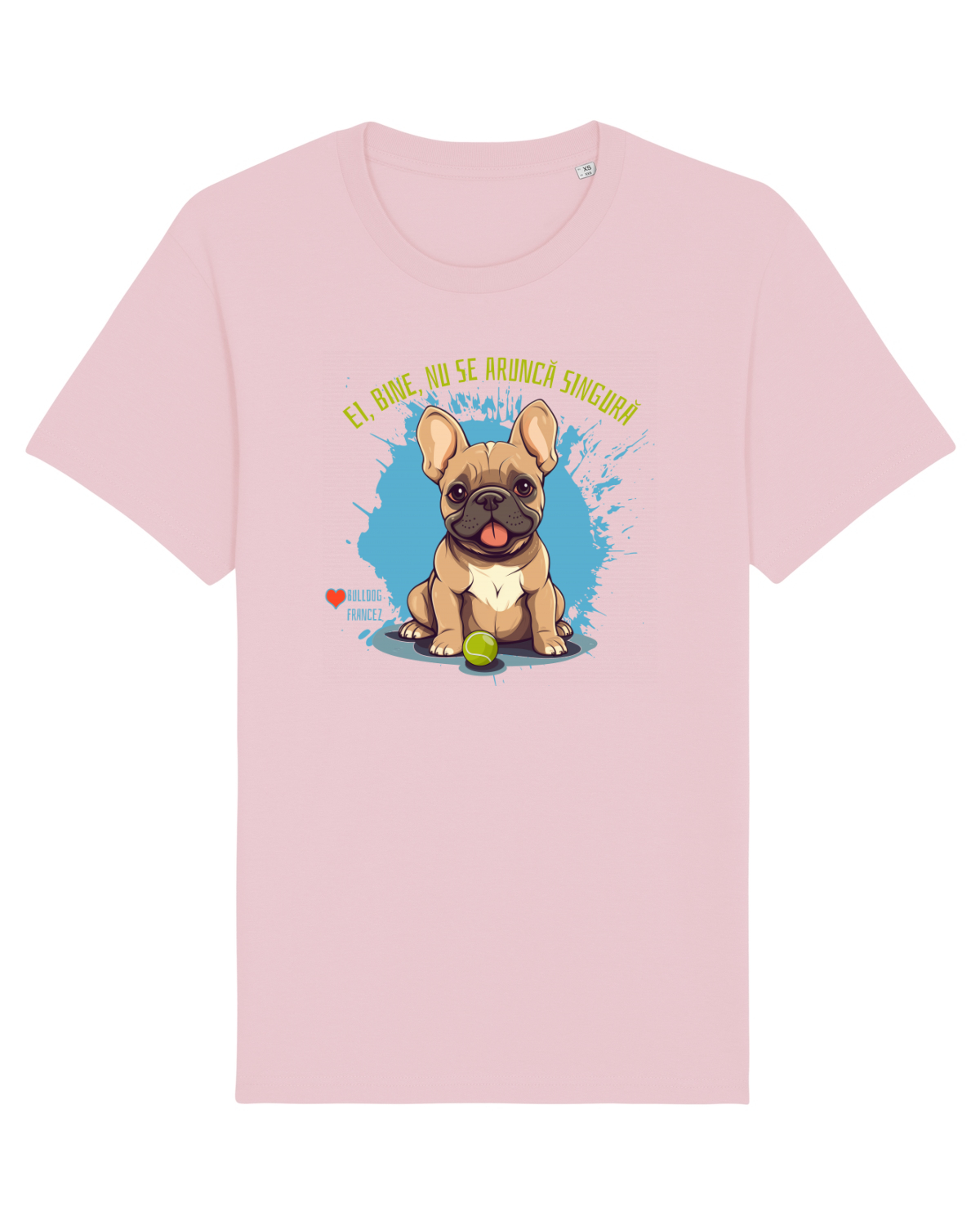 Tricou mânecă scurtă Unisex Rocker Cotton Pink