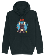 NU -  Bulldog Francez Hanorac cu fermoar Unisex Connector