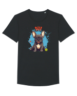 NU -  Bulldog Francez Tricou mânecă scurtă guler larg Bărbat Skater