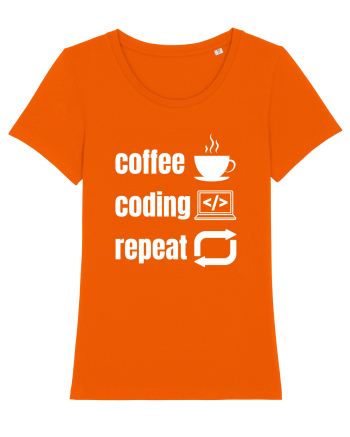 Funny Coding Bright Orange