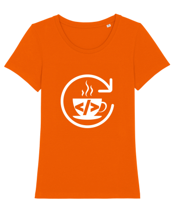 Funny Coding Bright Orange