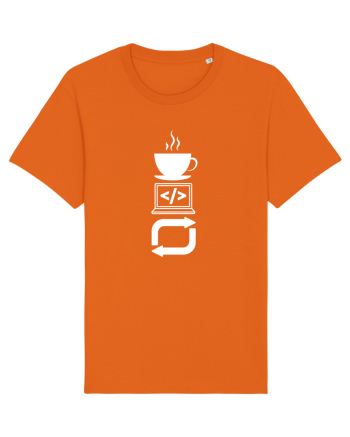 Funny Coding Bright Orange