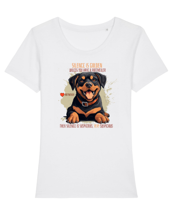 SILENCE IS GOLDEN - Rottweiller White