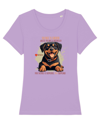 SILENCE IS GOLDEN - Rottweiller Lavender Dawn