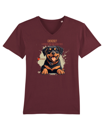 EXERCISE? I THOUGHT YOU SAID FRIES- Rottweiller Burgundy