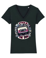 Stuck in the 90s - caseta de muzica Tricou mânecă scurtă guler V Damă Evoker