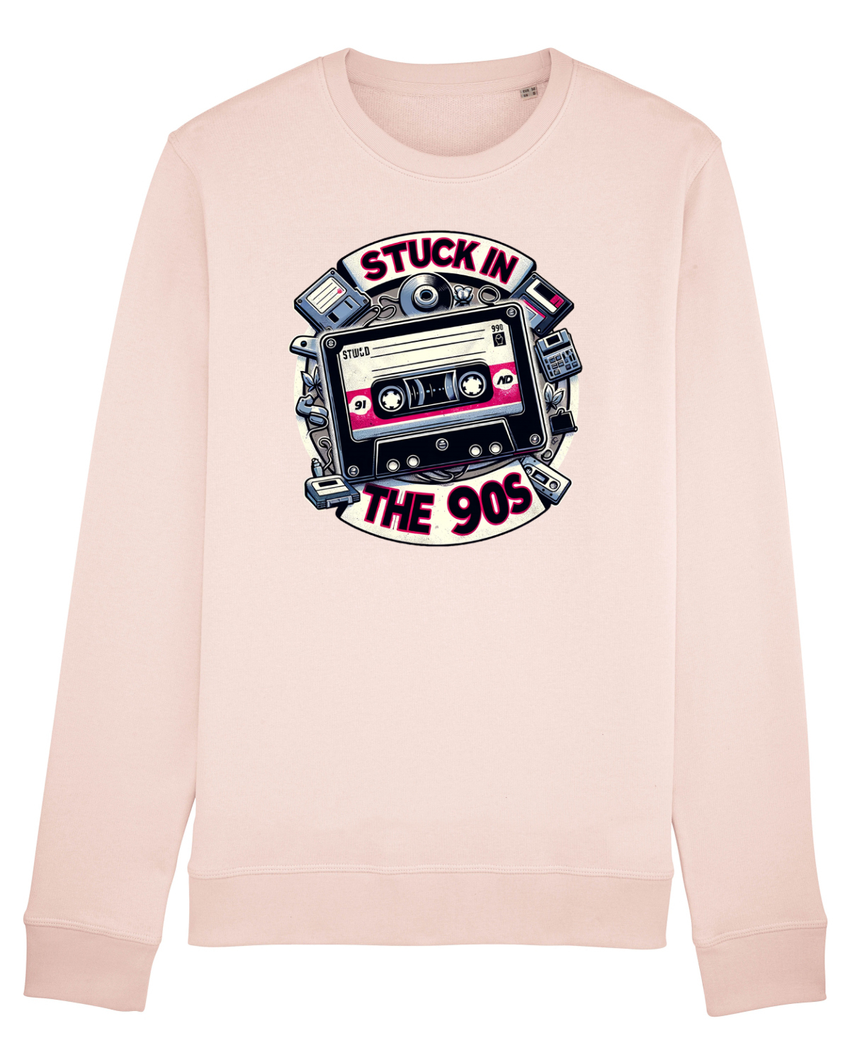 Bluză mânecă lungă Unisex Rise Candy Pink