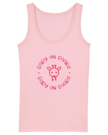 Baby on Board girafă Cotton Pink