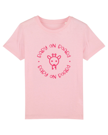 Baby on Board girafă Cotton Pink