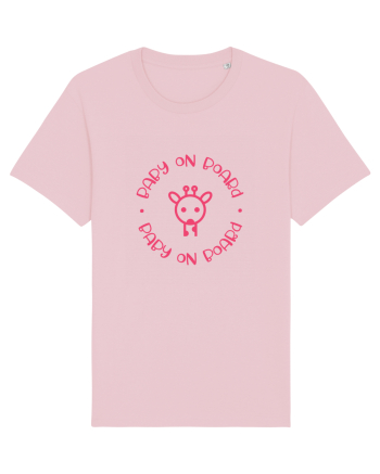Baby on Board girafă Cotton Pink