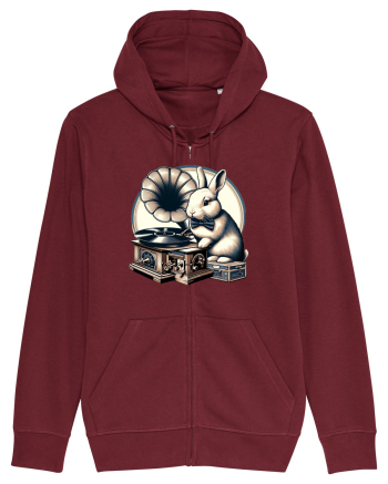 Vintage Easter Rabbit Burgundy