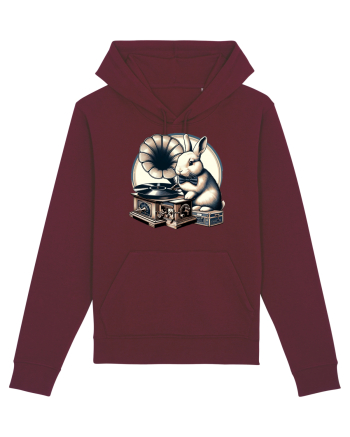 Vintage Easter Rabbit Burgundy