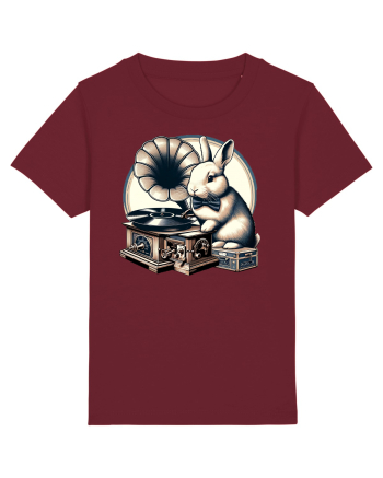 Vintage Easter Rabbit Burgundy