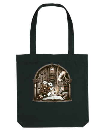 Vintage Steampunk Easter Rabbit Black